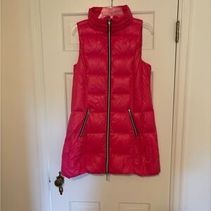 Vibrant Pink Quilted Vest for Women